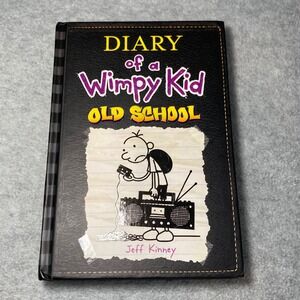 Diary of a Wimpy Kid Old School Book 10 Black Hardcover Kids Jeff Kinney EUC
